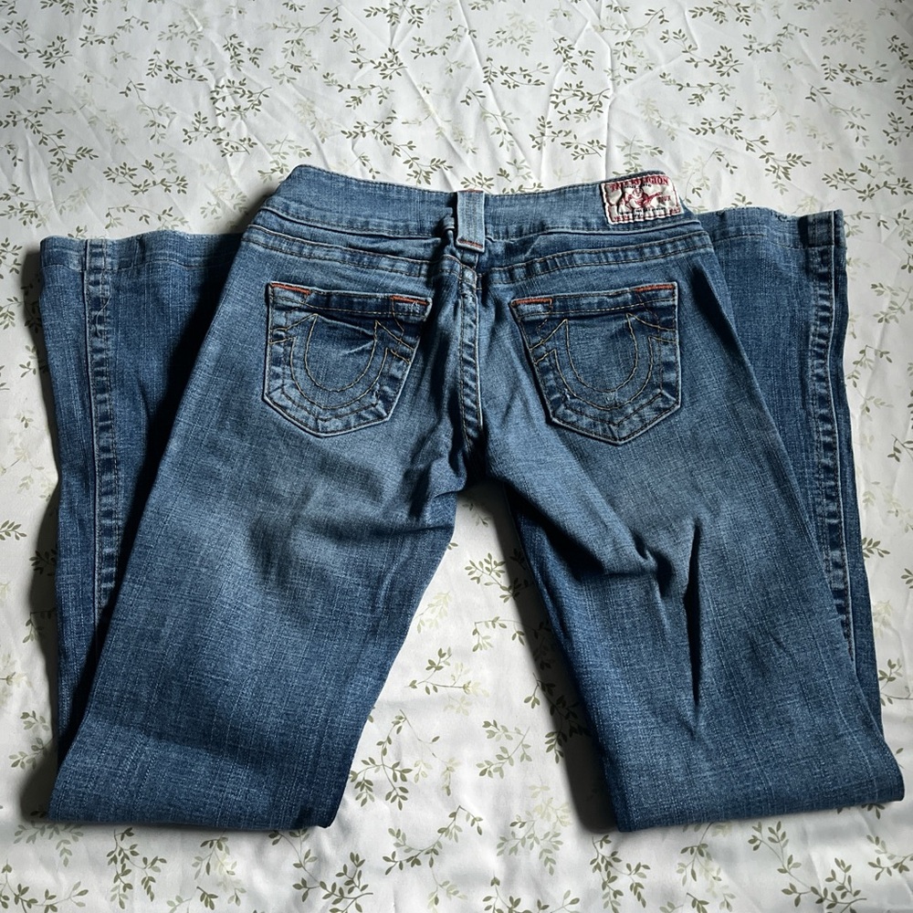 True Religion Women's Blue Boot Cut Jeans